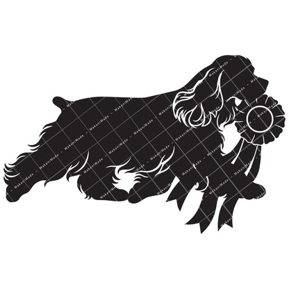 Rosette Winner Cocker Spaniel Decal