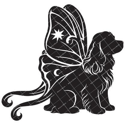 Moth Wing Cocker Spaniel Decal