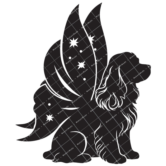 Fairy Wing Cocker Spaniel Decal