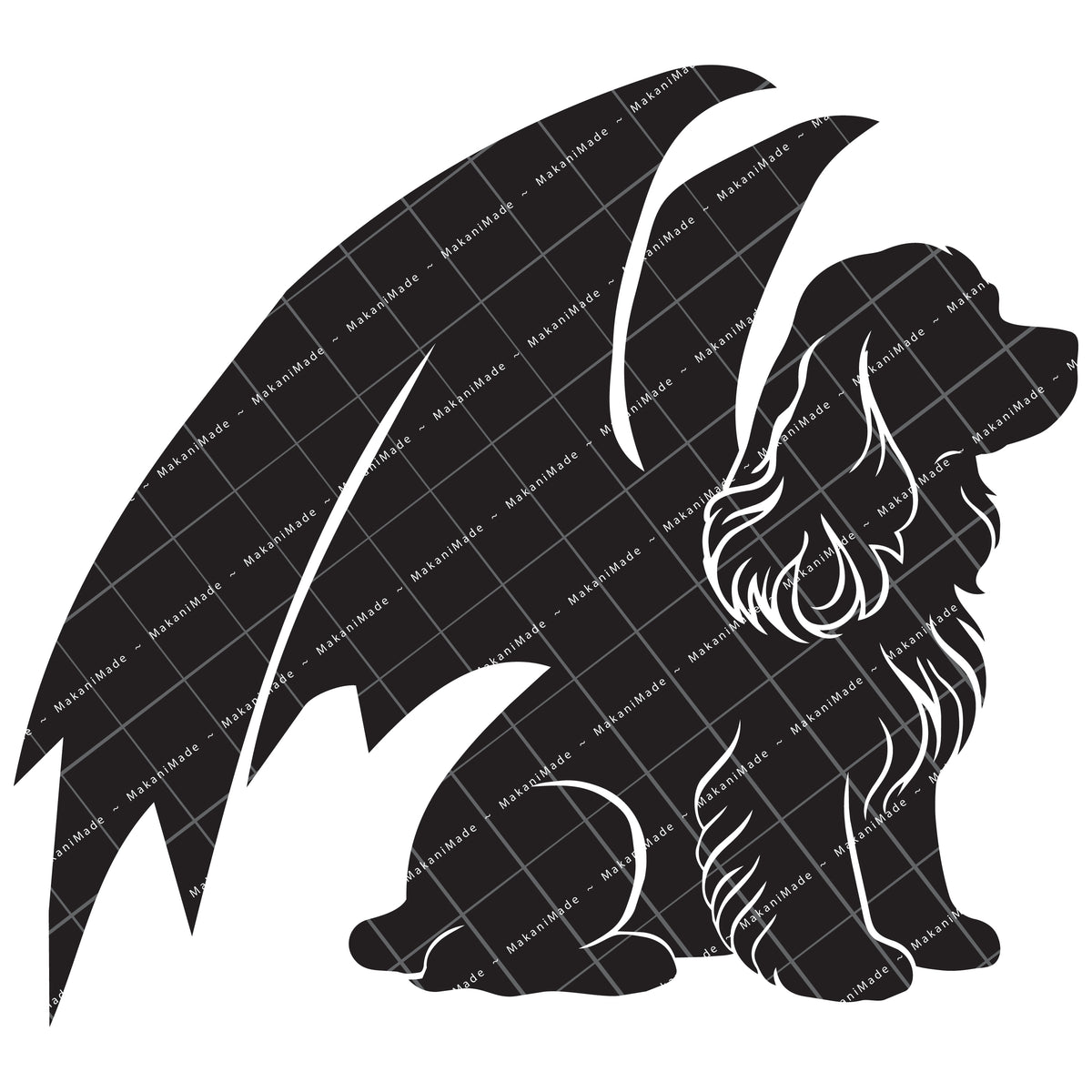 Dragon Wing Cocker Spaniel Decal
