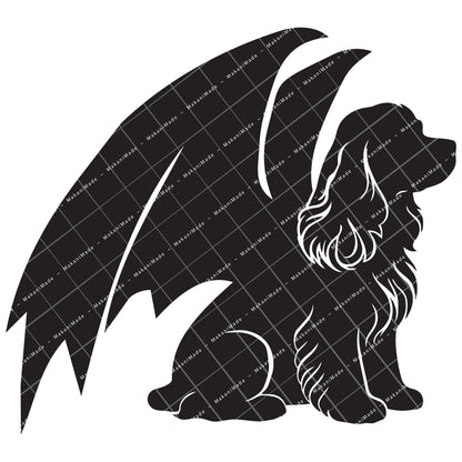 Dragon Wing Cocker Spaniel Decal