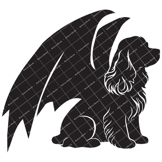 Dragon Wing Cocker Spaniel Decal