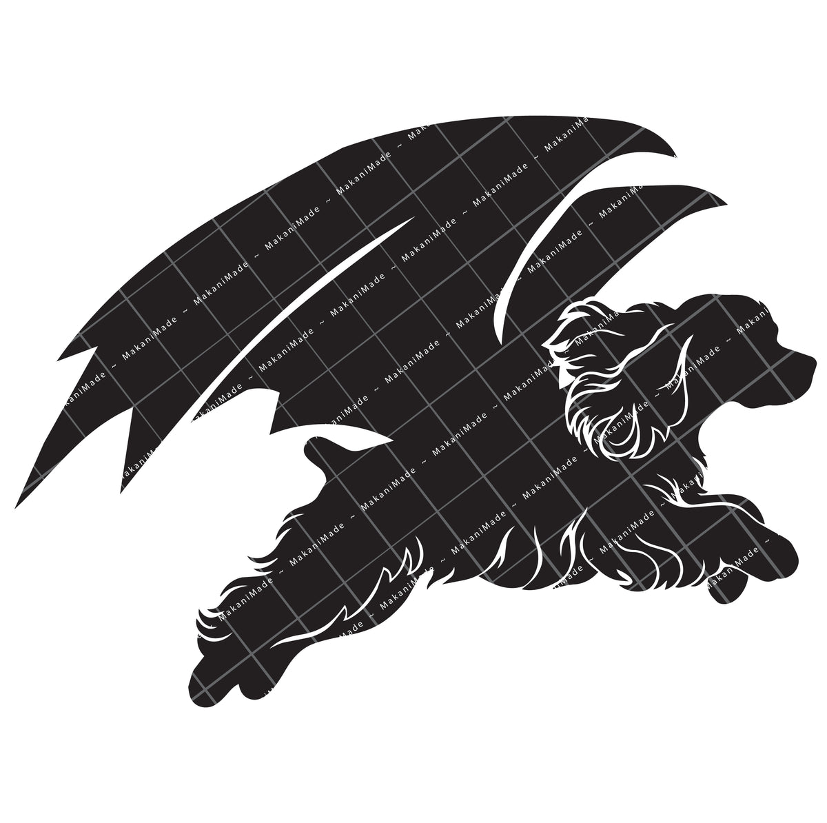 Leaping Dragon Cocker Spaniel Decal