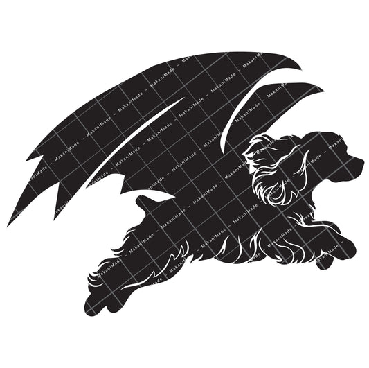 Leaping Dragon Cocker Spaniel Decal