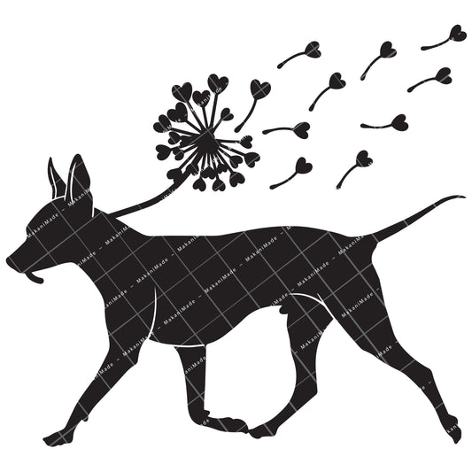 Dandelion Fluff American Hairless Terrier Decal