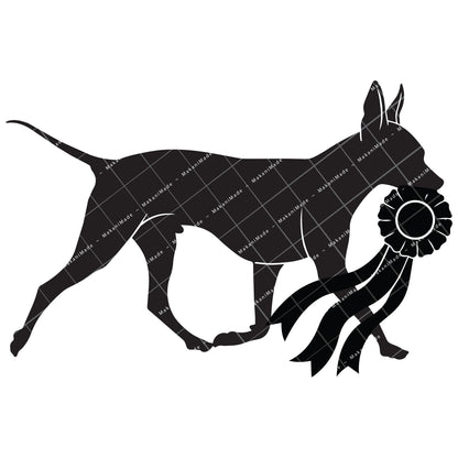 Rosette Winner American Hairless Terrier Decal