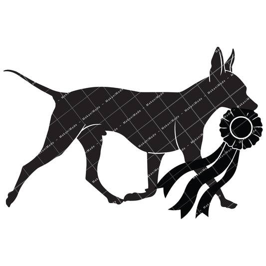 Rosette Winner American Hairless Terrier Decal