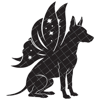 Fairy Wing American Hairless Terrier Decal