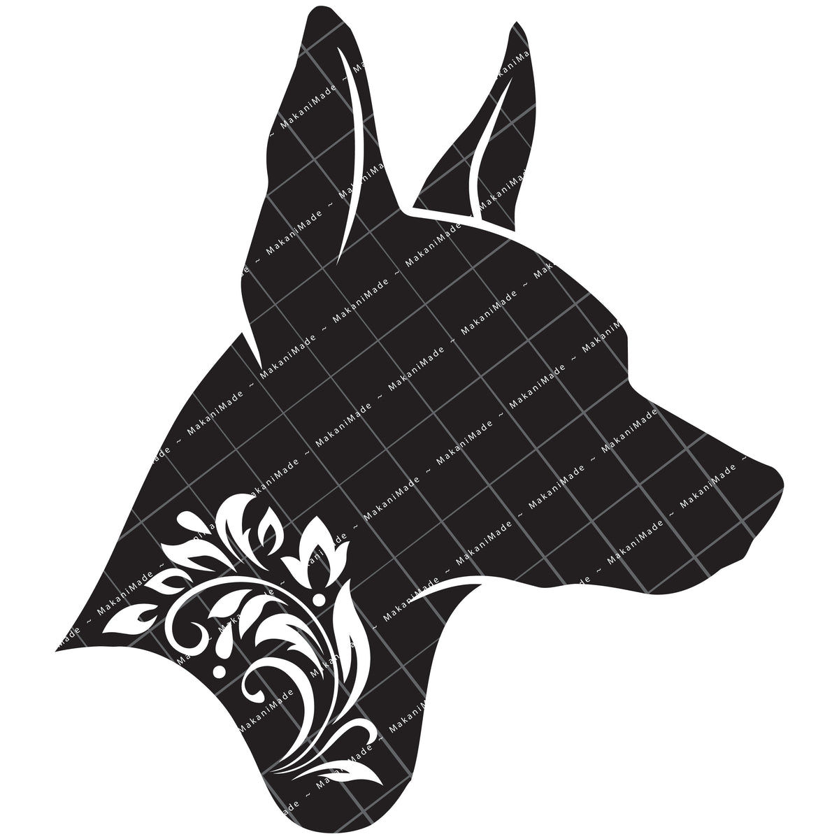 Profile Cutout American Hairless Terrier Decal