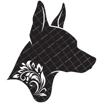 Profile Cutout American Hairless Terrier Decal