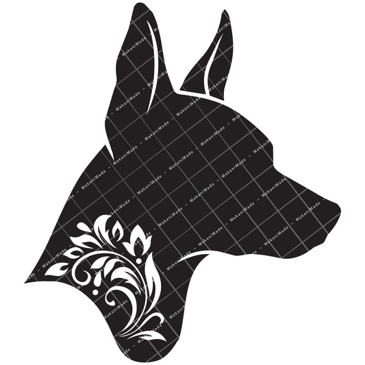 Profile Cutout American Hairless Terrier Decal