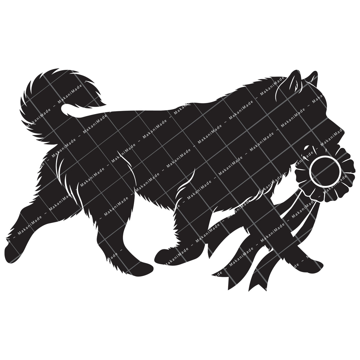 Rosette Winner Alaskan Malamute Decal