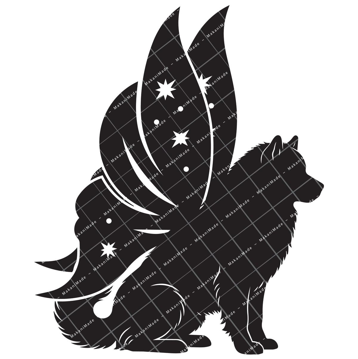 Fairy Wing Alaskan Malamute Decal