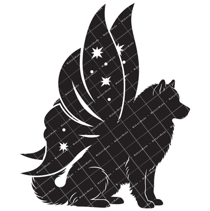 Fairy Wing Alaskan Malamute Decal