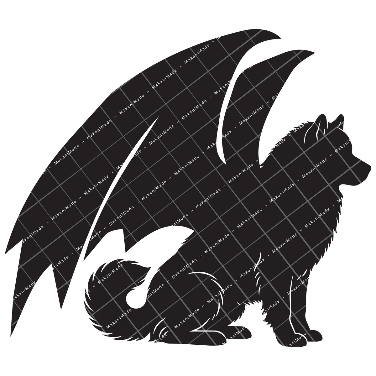 Dragon Wing Alaskan Malamute Decal