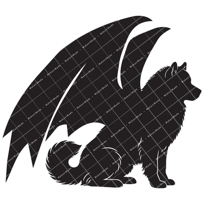 Dragon Wing Alaskan Malamute Decal