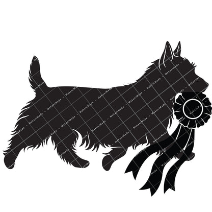Rosette Winner Australian Terrier Decal