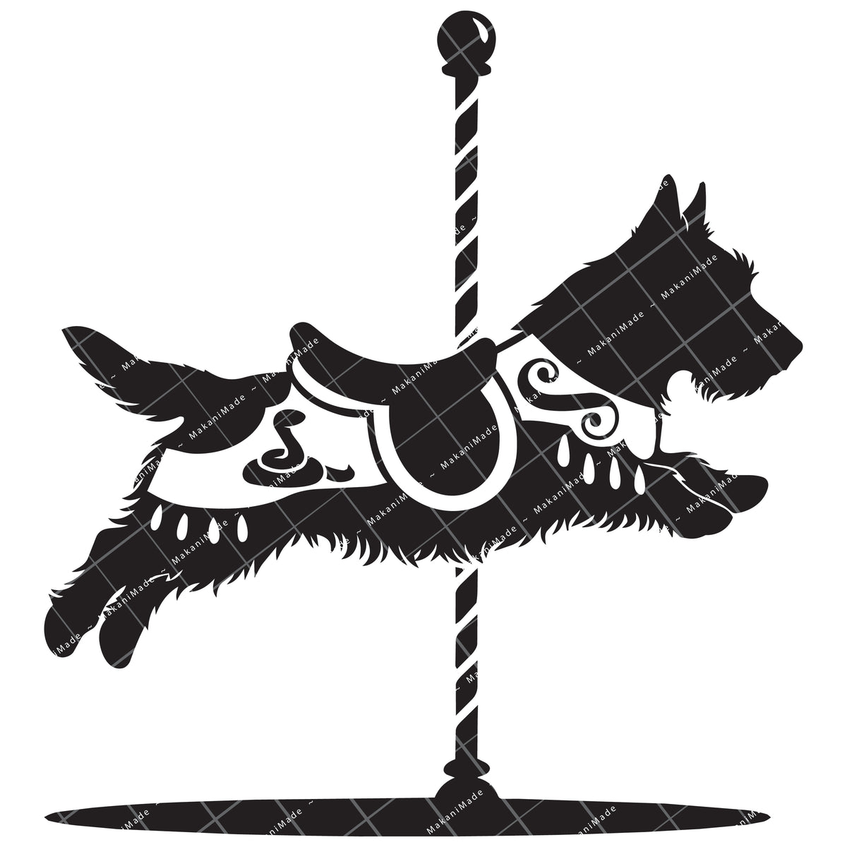 Carousel Australian Terrier Decal