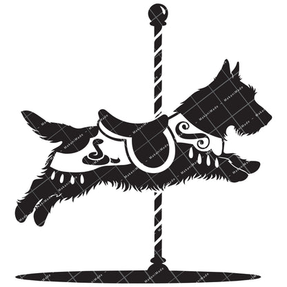 Carousel Australian Terrier Decal