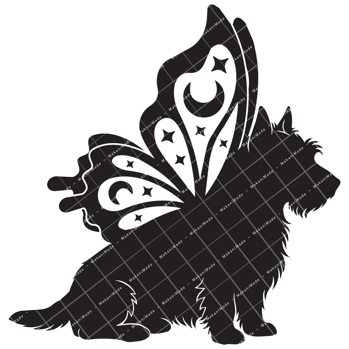 Butterfly Wing Australian Terrier Decal