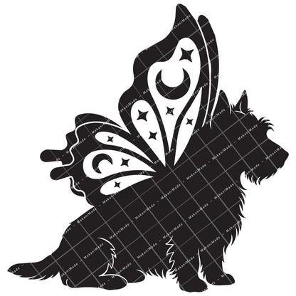 Butterfly Wing Australian Terrier Decal