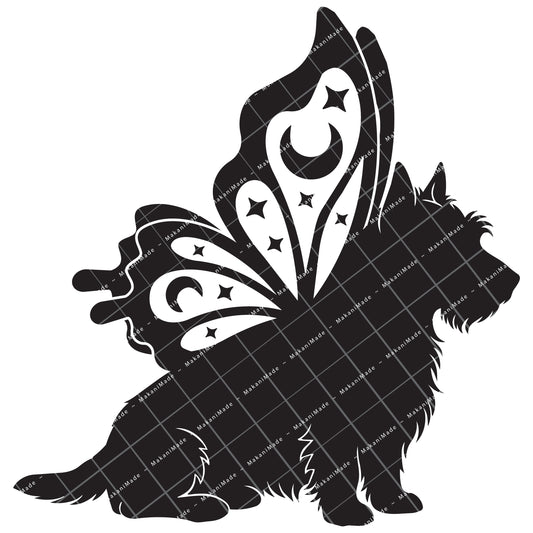 Butterfly Wing Australian Terrier Decal