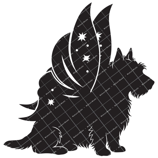 Fairy Wing Australian Terrier Decal