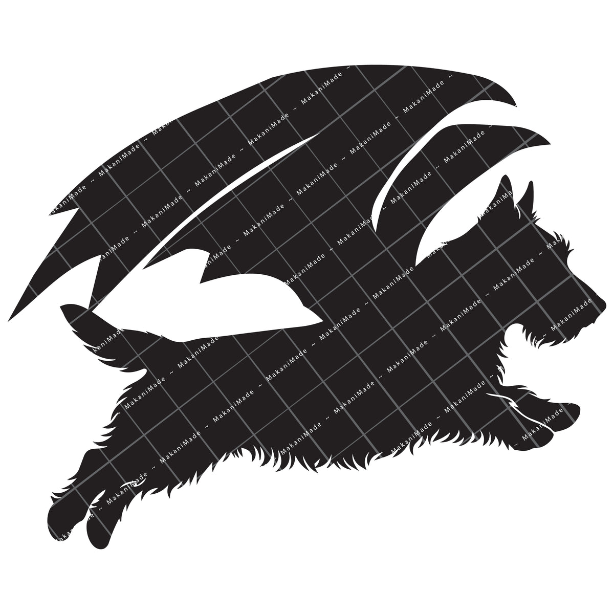 Leaping Dragon Australian Terrier Decal