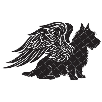Angel Wing Australian Terrier Decal