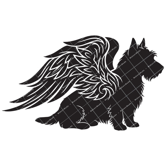 Angel Wing Australian Terrier Decal