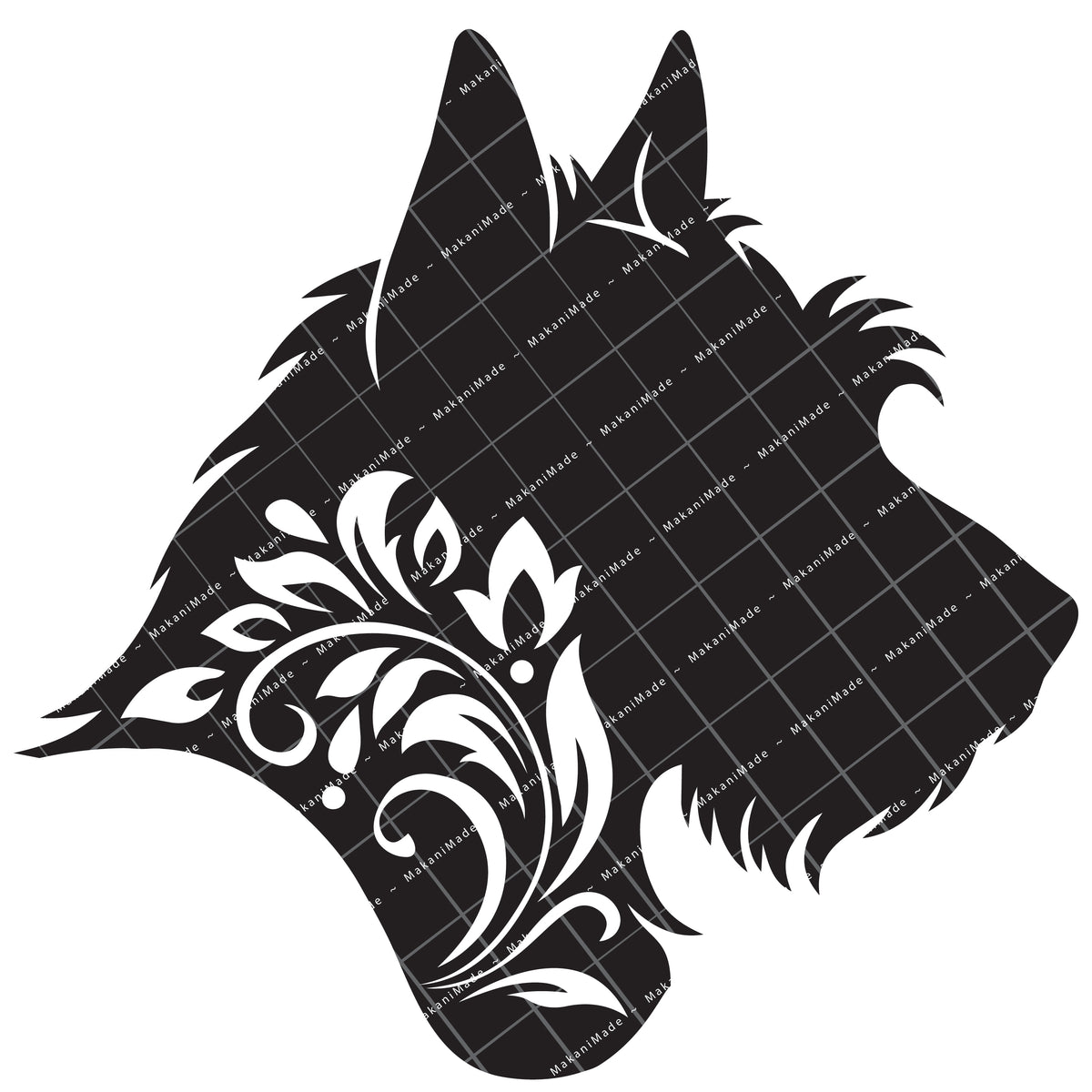 Profile Cutout Australian Terrier Decal