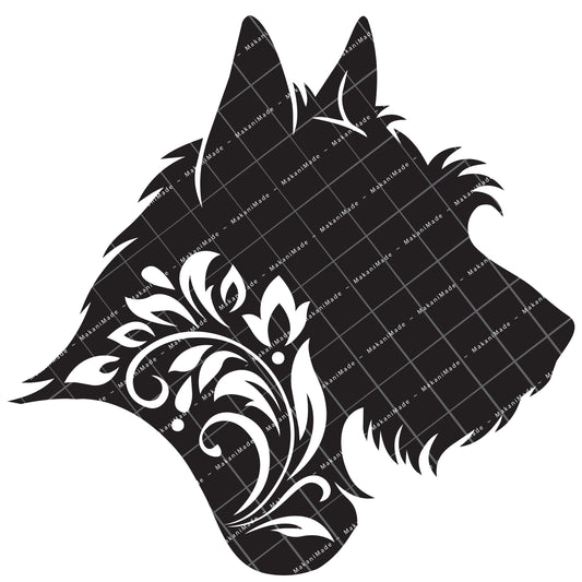 Profile Cutout Australian Terrier Decal