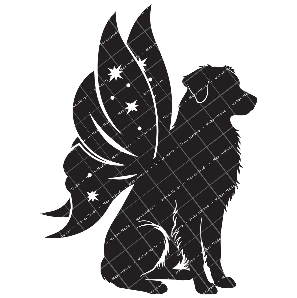 Fairy Wing Australian Shepherd Decal