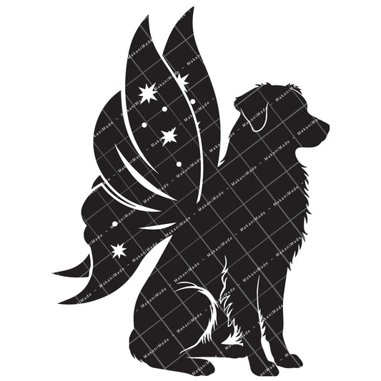 Fairy Wing Australian Shepherd Decal