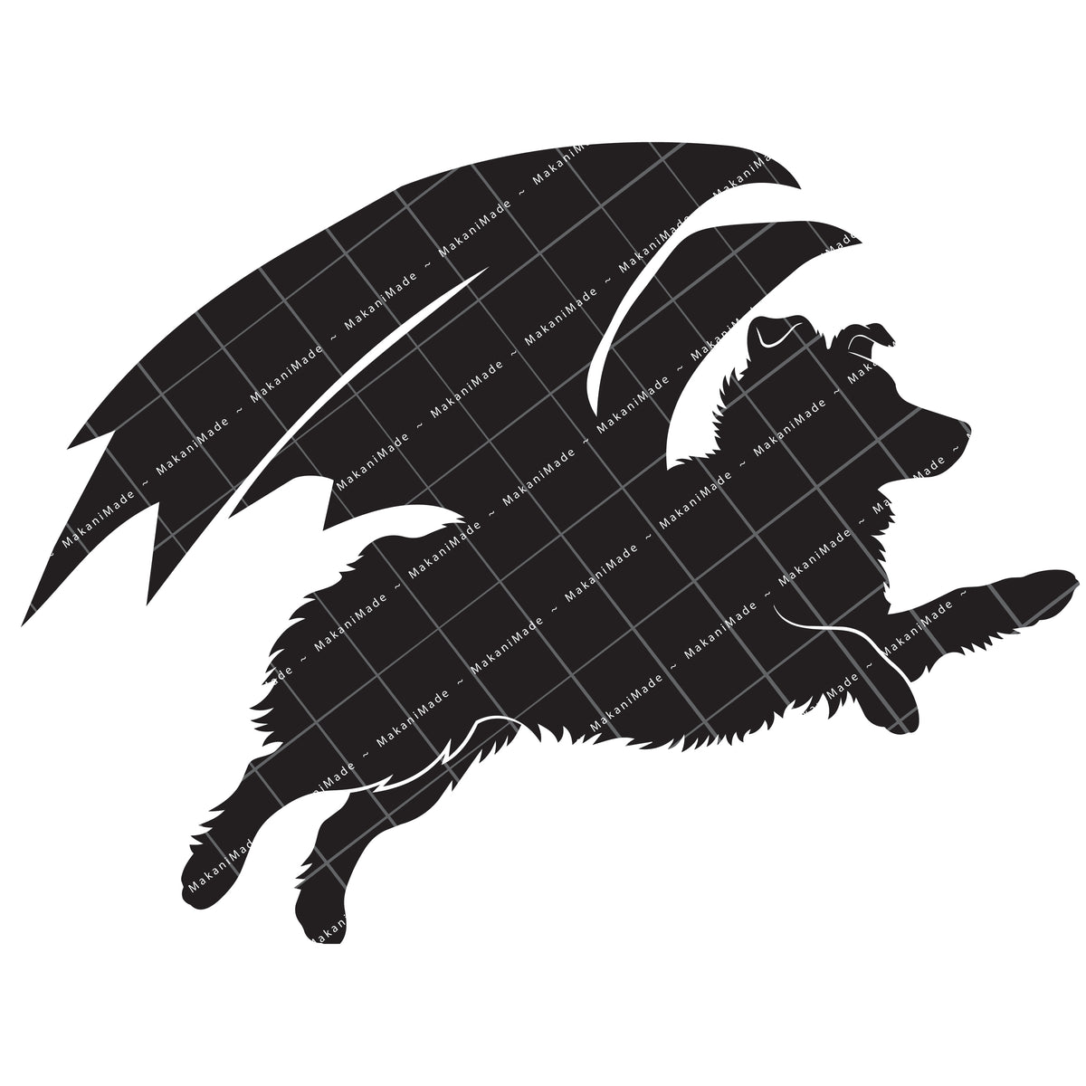 Leaping Dragon Australian Shepherd Decal