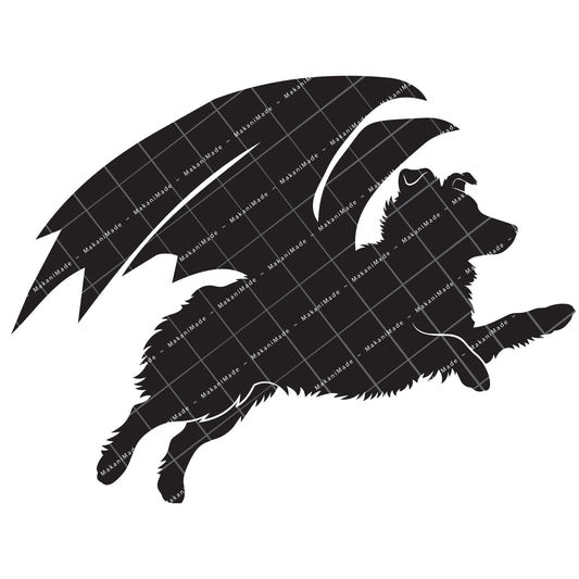 Leaping Dragon Australian Shepherd Decal