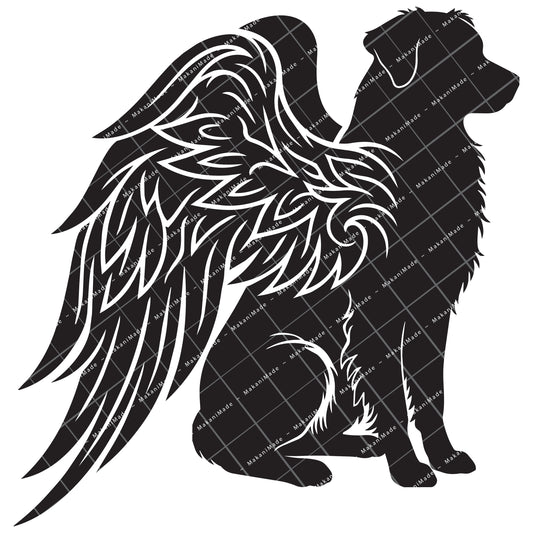Angel Wing Australian Shepherd Decal