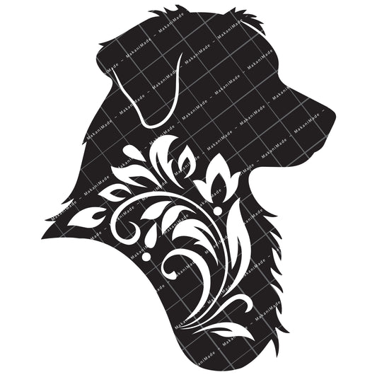 Profile Cutout Australian Shepherd Decal