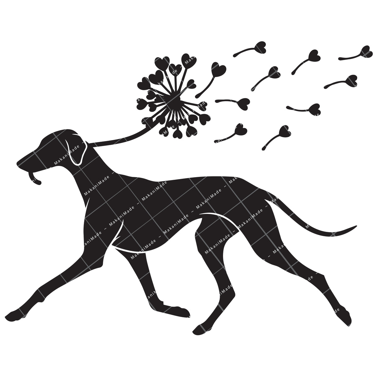 Dandelion Fluff Azawakh Decal