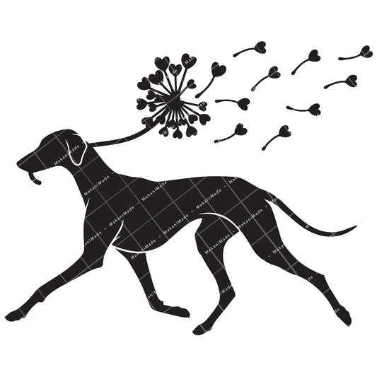 Dandelion Fluff Azawakh Decal