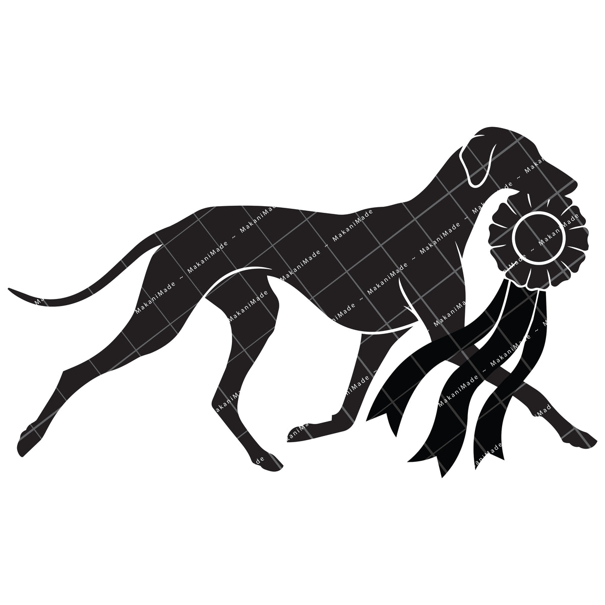 Rosette Winner Azawakh Decal