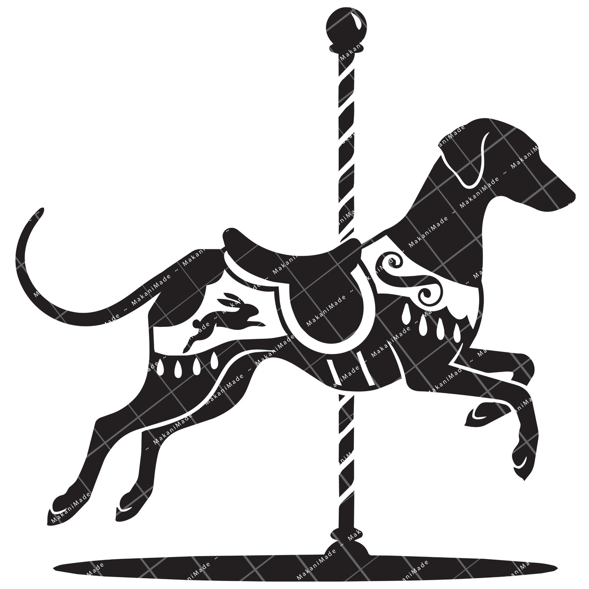 Carousel Azawakh Decal