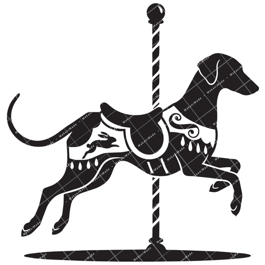 Carousel Azawakh Decal
