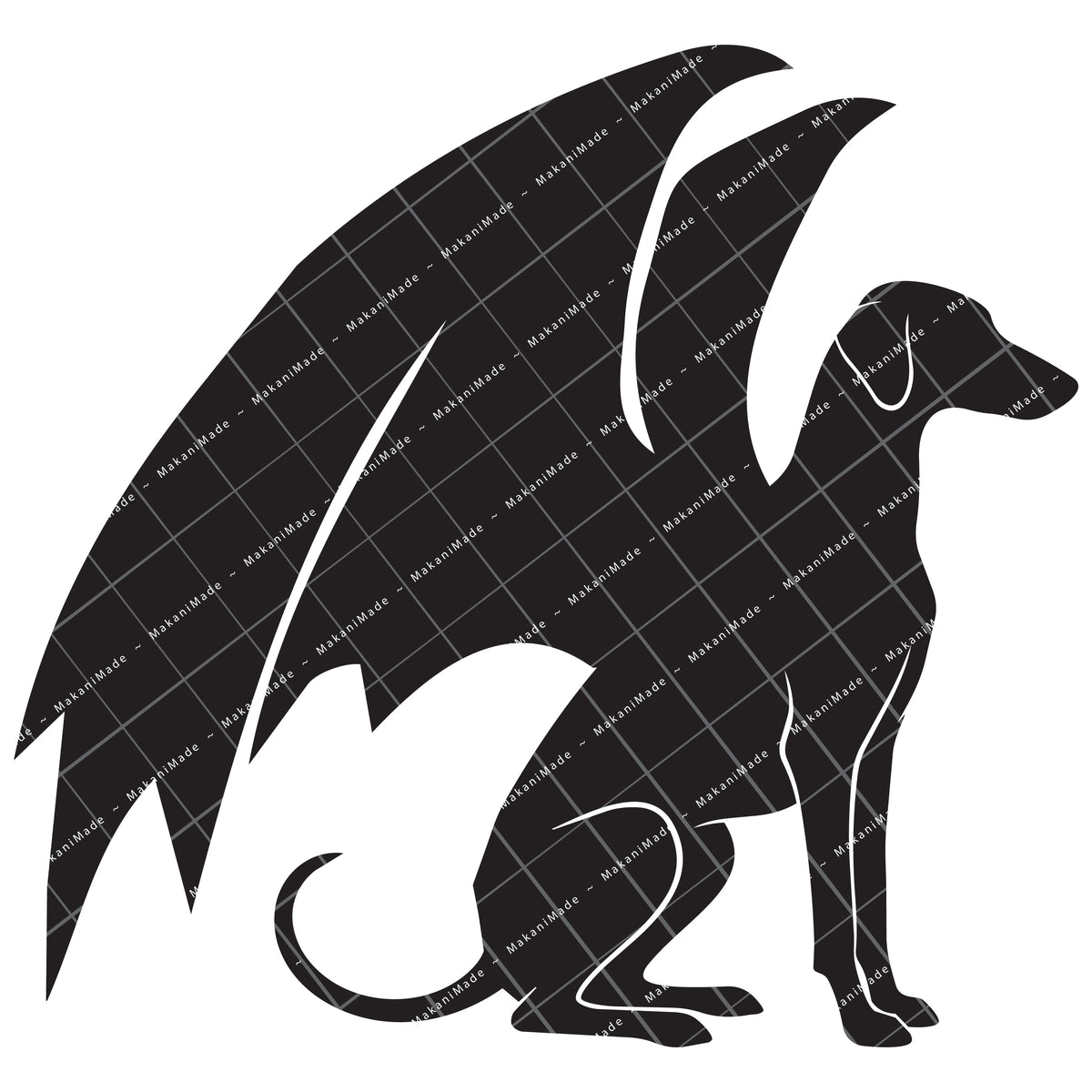 Dragon Wing Azawakh Decal