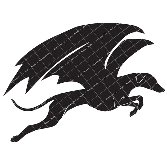 Leaping Dragon Azawakh Decal