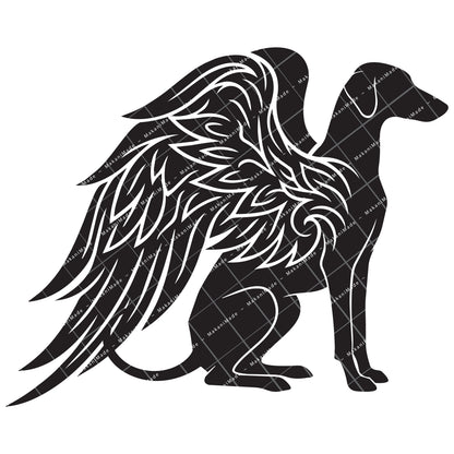 Angel Wing Azawakh Decal