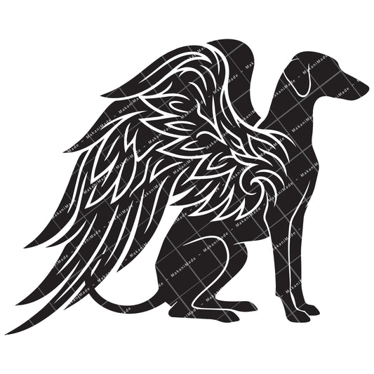 Angel Wing Azawakh Decal