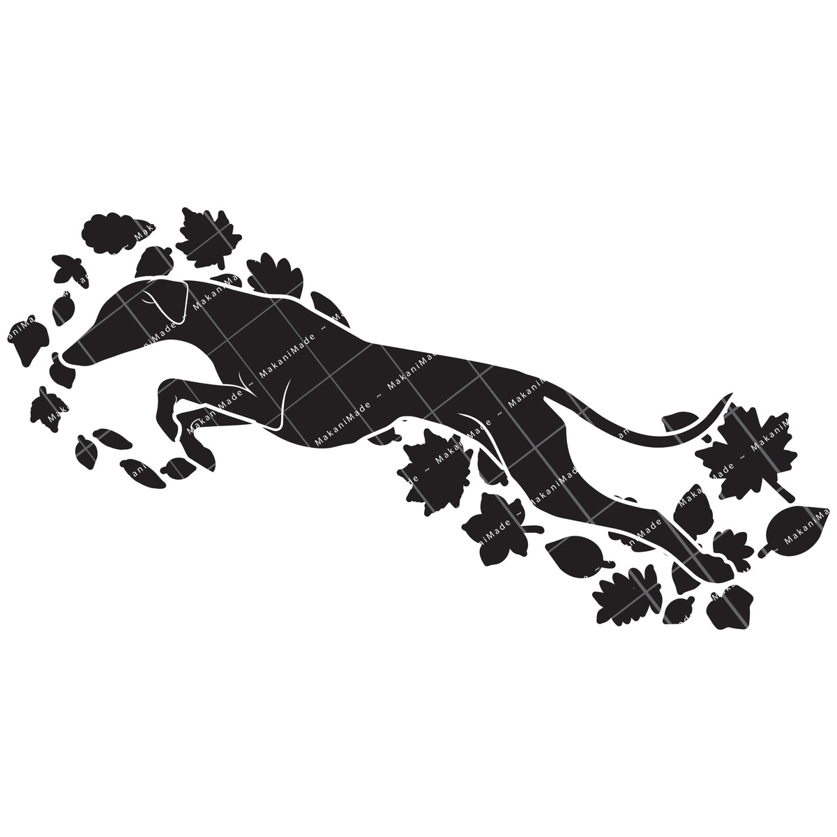 Fall Leaves Azawakh Decal