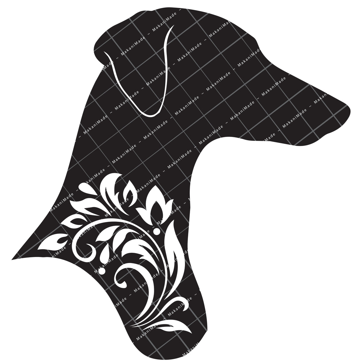 Profile Cutout Azawakh Decal