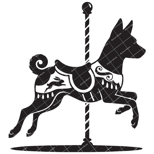 Carousel Basenji Decal